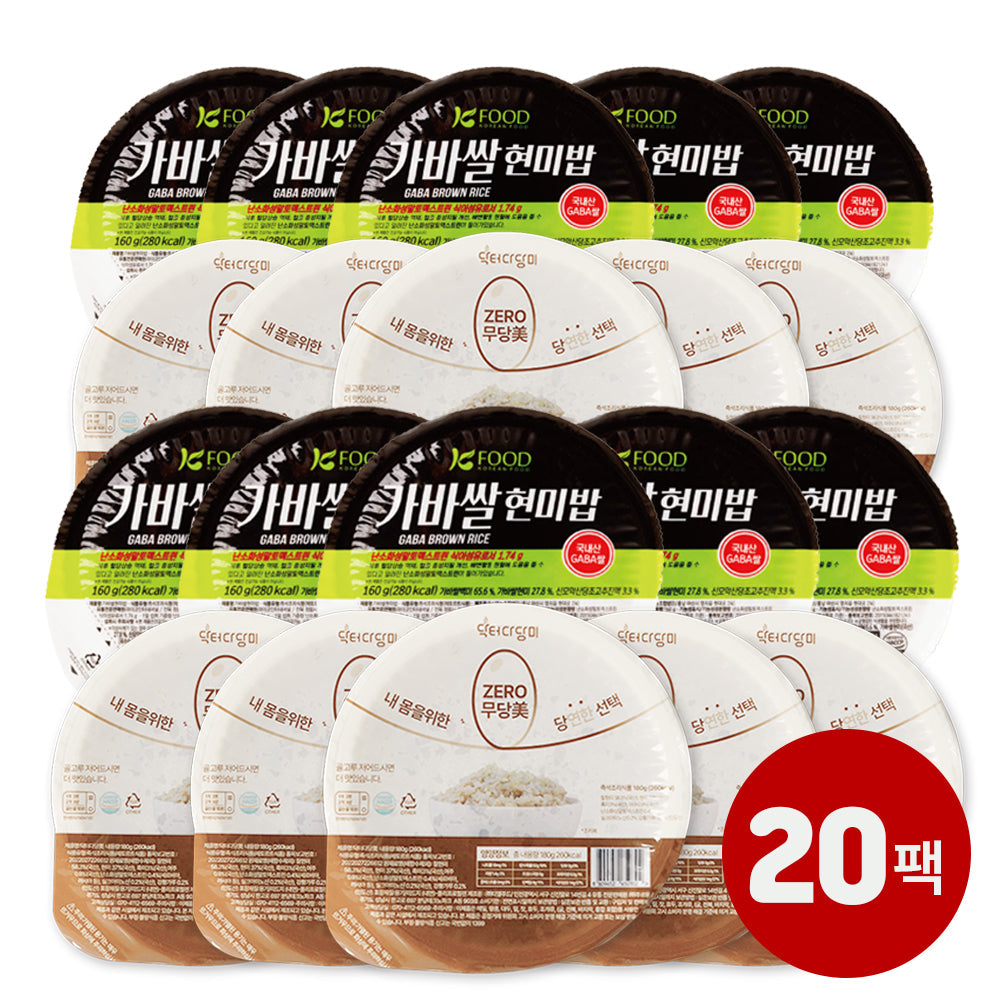 [무료별도배송] 닥터 다당미 10팩 + 가바쌀 현미밥 X 10팩