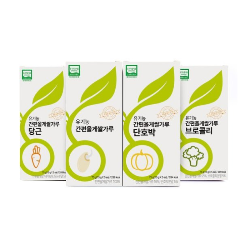 MOM's Organic Simple Olge Rice Powder 15g x 5 sticks  (4 Options to Choose from)