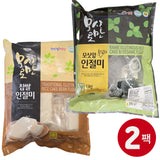 [Free Separate Shipping][Kkotma Fresh] Ramie-Roman Glutinous Rice Injeolmi 2kg (Soybean & Black Sesame - Total 2 Packs)