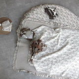Sentimental Trickholic 4-Layer Vintage Flower Blanket (Select Size)