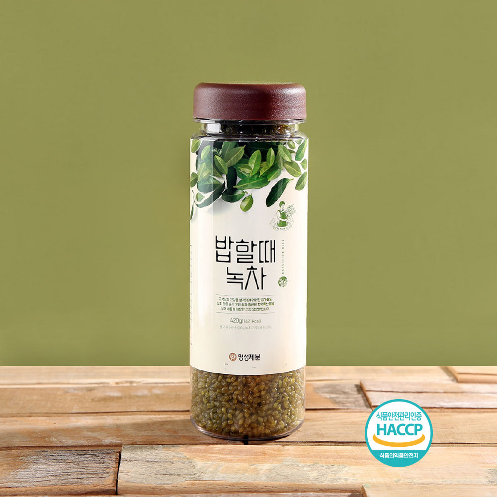 Myeongseong Flour Mill - Green Tea Nutritional Rice for Cooking 420g