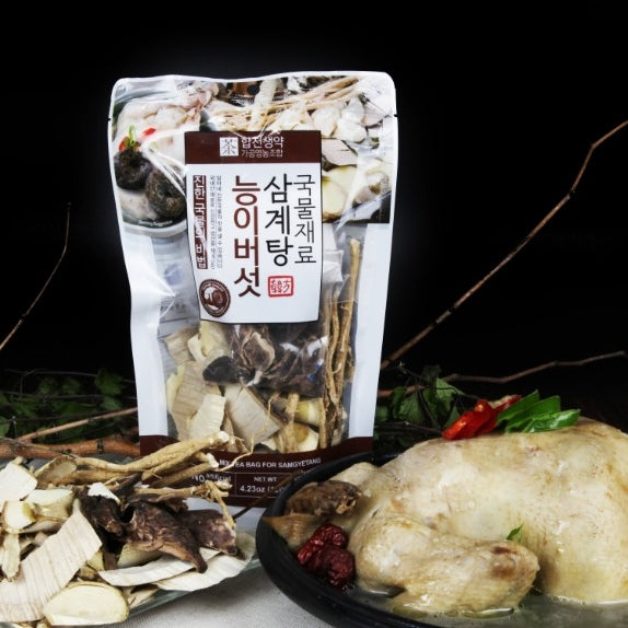 120g ingredients for Neungi Mushroom Samgyetang