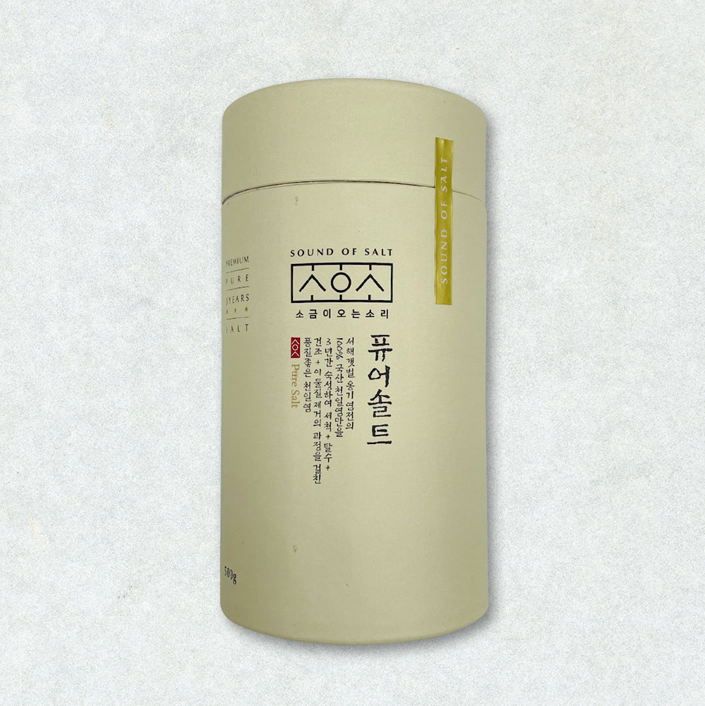 The Sound of Salt Coming Pure Salt 500g (3-Year Aged Sun Salt)
