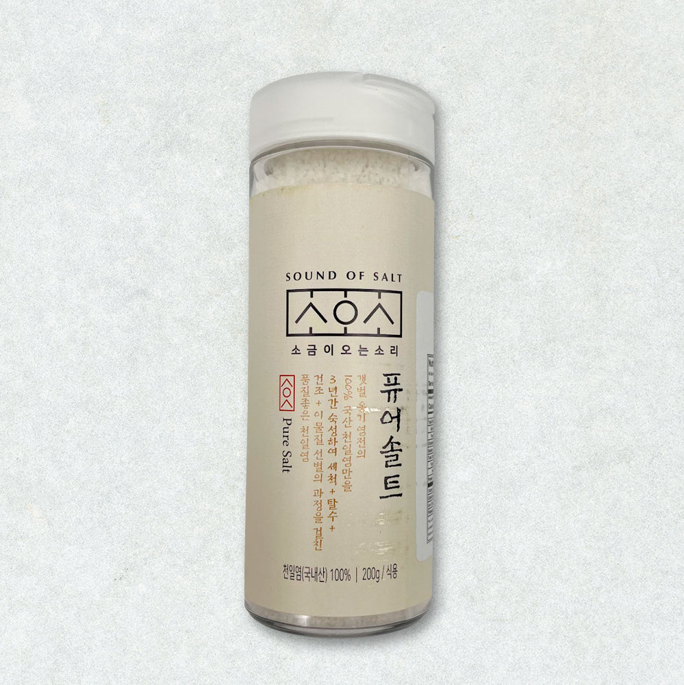 The Sound of Salt Coming Pure Salt 200g (3-Year Aged Sun Salt)