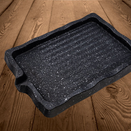 Deokheung - Thick 7mm Cast Iron Square Grill Plate (Small)