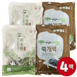 [Free Separate Shipping][Kkotma Fresh] Sea Breeze Mugwort Songpyeon 2 Packs + Mugwort Gaetteok 2 Packs (4 Packs/2kg)