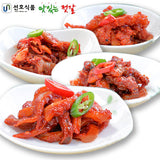 Preferred Foods Salted Seafood (Squid Jeotgal 400g / Octopus Jeotgal 400g / Sea Cucumber Jeotgal 400g / Seasoned Pollack Sashimi 400g)