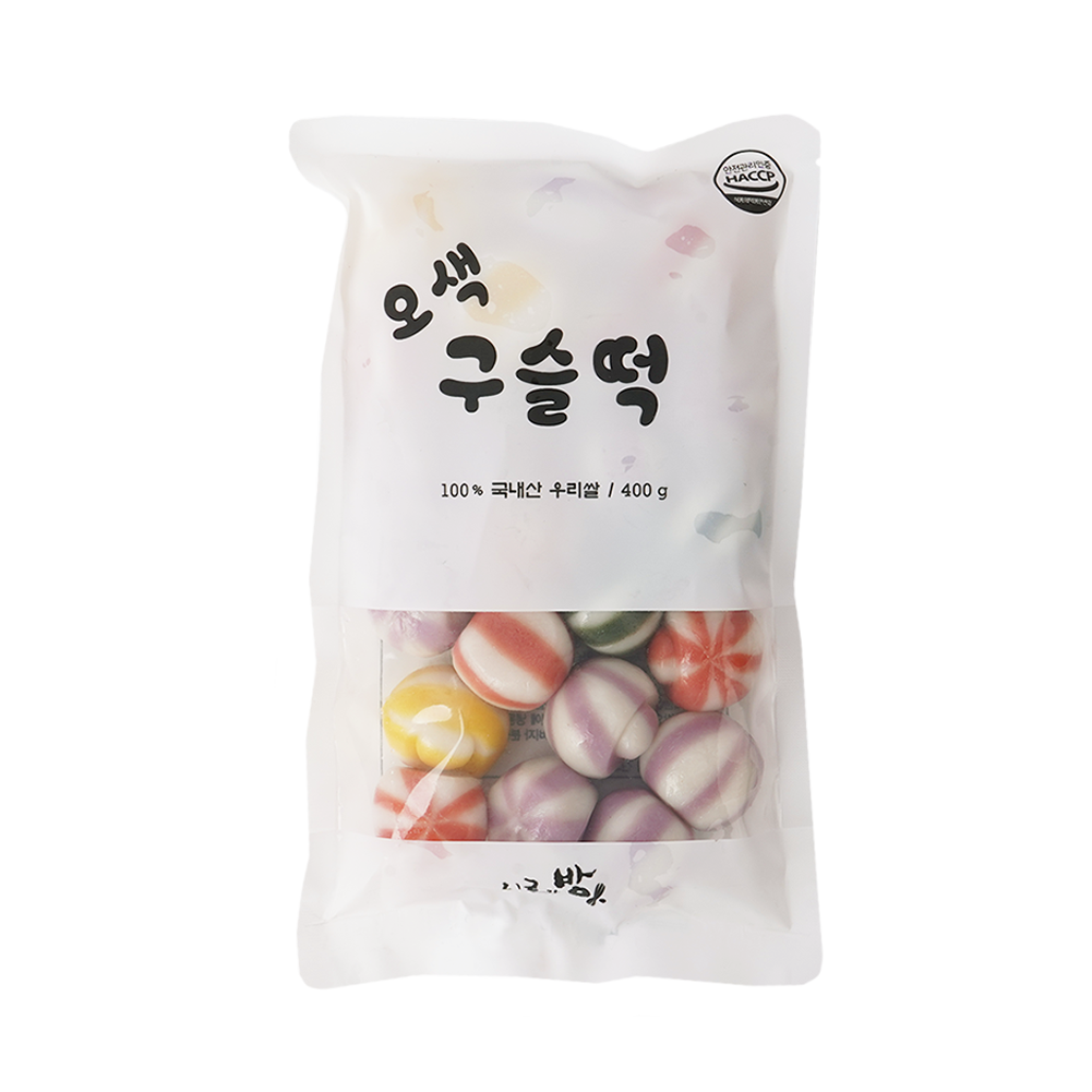 [Free Separate Shipping] Siru & Banga 6-Piece Rice Cake Set (Red Bean Paste Sliced Rice Cake, Cream Cheese Glutinous Rice Cake, Tiramisu Glutinous Rice Cake, Five-Color Bangul-tteok, Five-Color Bead Rice Cake, Five-Color Baram-tteok)
