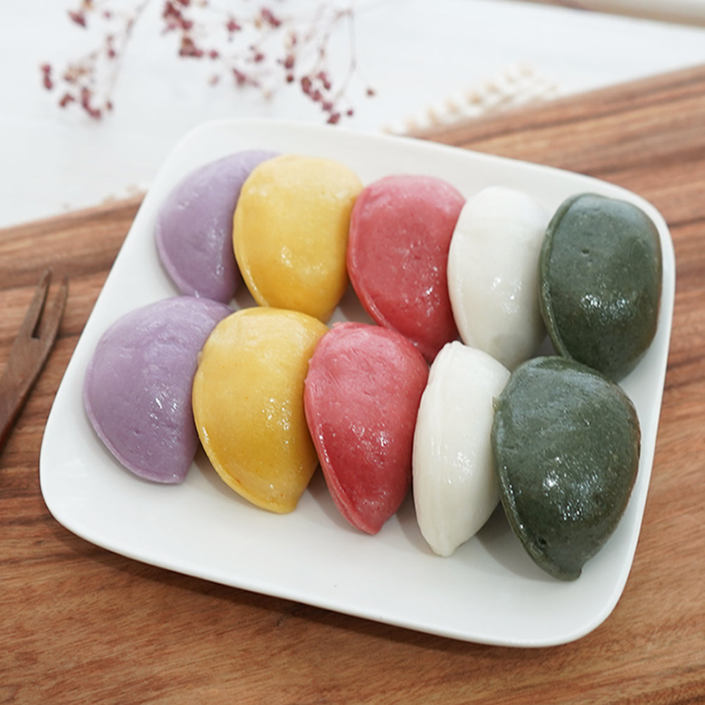 [Free Separate Shipping] Siru & Banga 6-Piece Rice Cake Set (Red Bean Paste Sliced Rice Cake, Cream Cheese Glutinous Rice Cake, Tiramisu Glutinous Rice Cake, Five-Color Bangul-tteok, Five-Color Bead Rice Cake, Five-Color Baram-tteok)