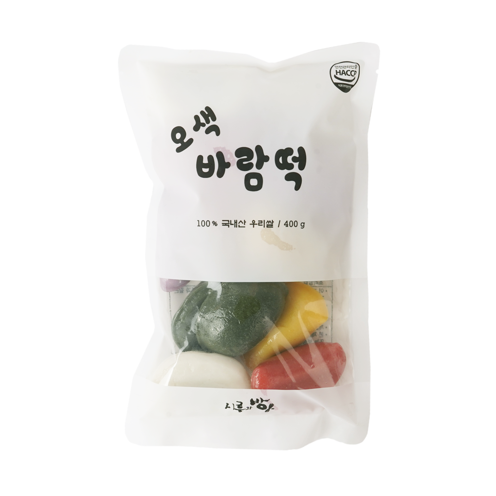 [Free Separate Shipping] Siru & Banga 6-Piece Rice Cake Set (Red Bean Paste Sliced Rice Cake, Cream Cheese Glutinous Rice Cake, Tiramisu Glutinous Rice Cake, Five-Color Bangul-tteok, Five-Color Bead Rice Cake, Five-Color Baram-tteok)