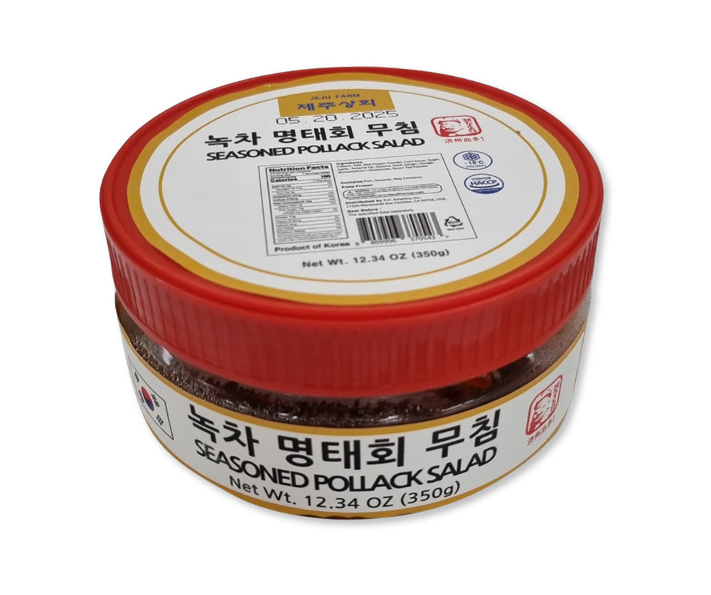[KkotmaFresh] Jeju Green Tea Seasoned Pollack (350g)