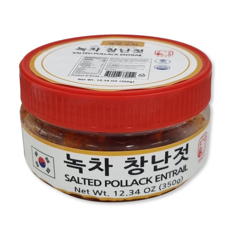 [MILLS EXPRESS] JEJU Green tea Salted Seasoned Pollock Tripes 350g
