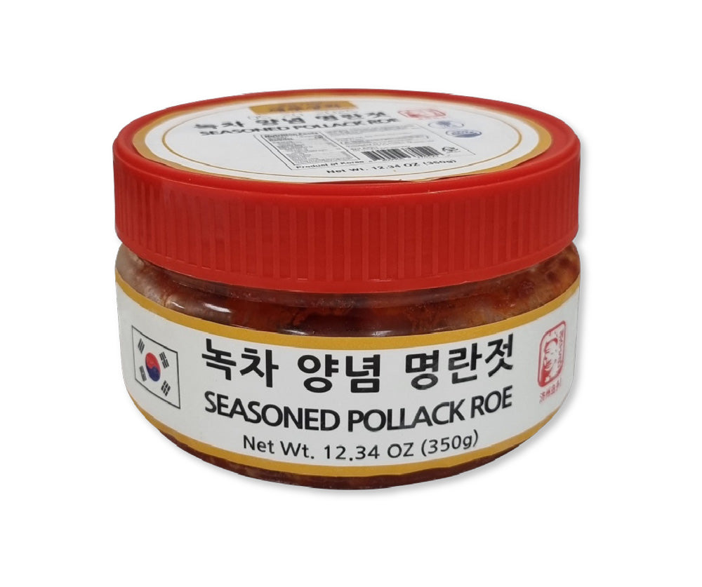 [Kkotma Fresh] Jeju Green Tea Seasoned Salted Pollock Roe (350g)