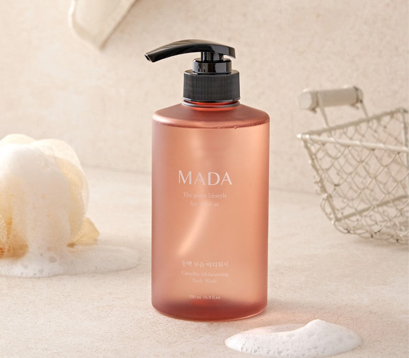 [Free Separate Shipping] MADA - Camellia Moisturizing 6-Piece Set
2 x Shampoo 500ml + 1 x Treatment 200ml + 1 x Body Wash 500ml + 1 x Body Lotion 500ml + 2 x Hand Cream 50ml + 2 x Tinted Lip Balm