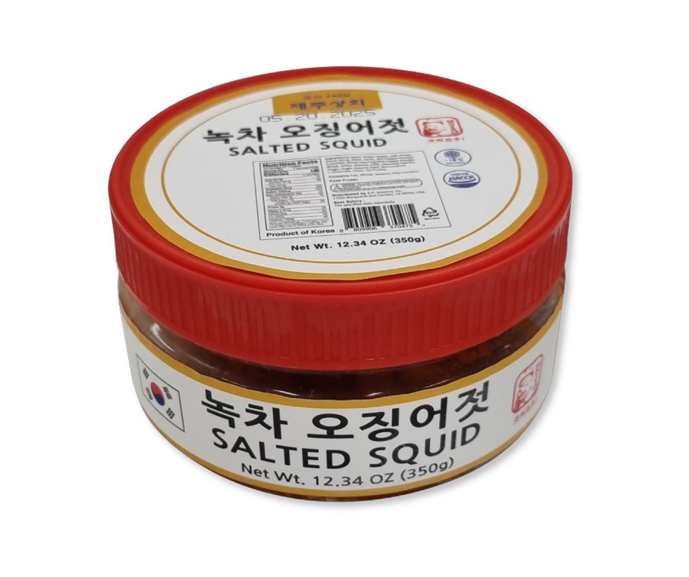 [Kkotma Fresh] Jeju Green Tea Squid Jeotgal (350g)