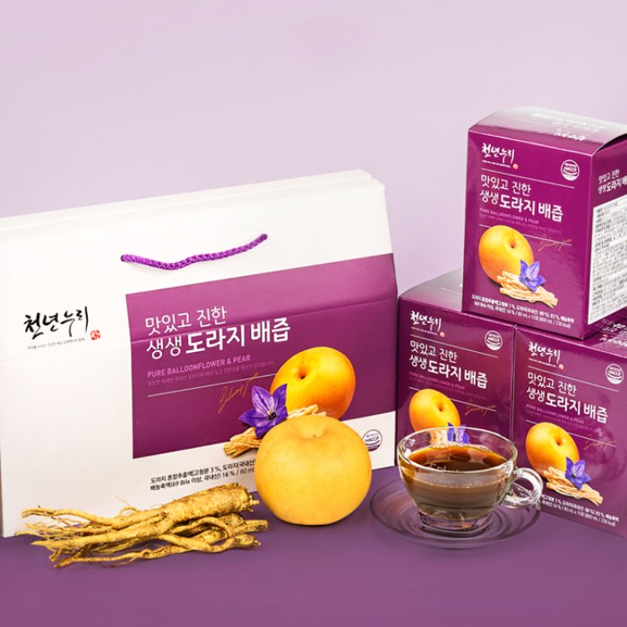 천년누리 - 맛있고 진한 생생 도라지 배즙