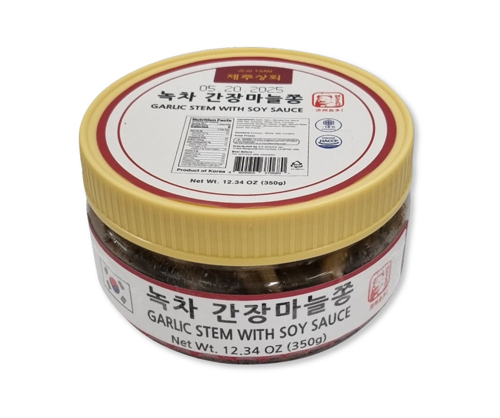 [KkotmaFresh] Jeju Green Tea Soy Sauce Garlic Scapes (350g)