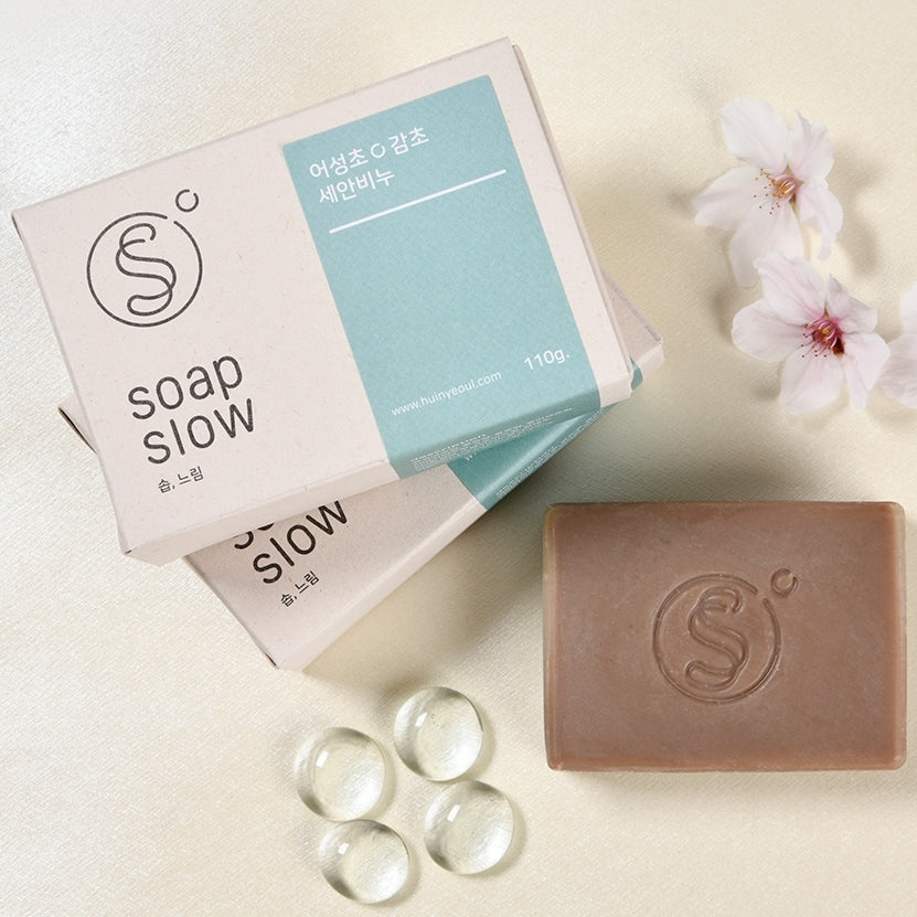 Heinyeoul - Houttuynia Cordata & Licorice Facial Soap 110g