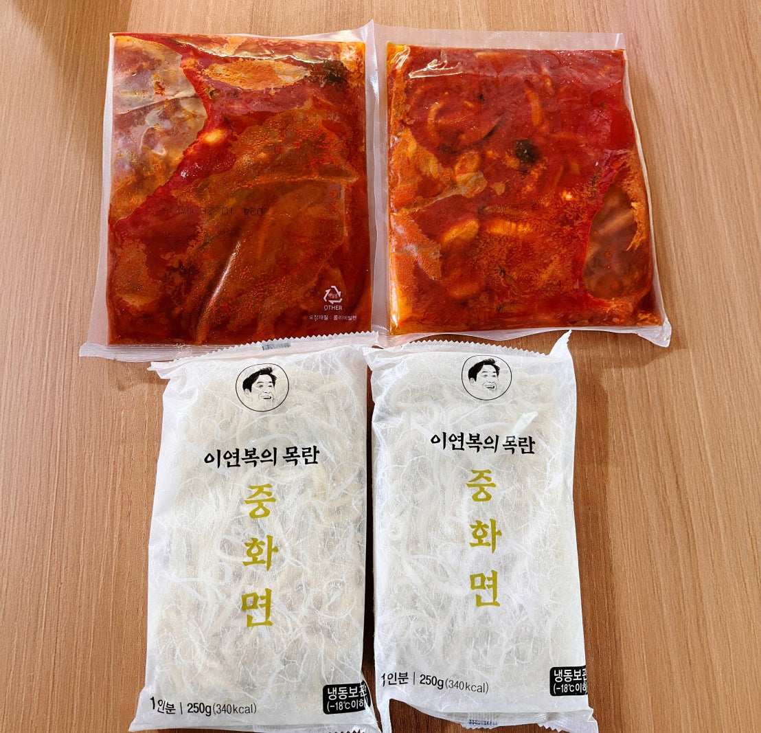 [Free Separate Shipping][Kkotma Fresh] Lee Yeon-bok's Mokran Jjamppong (2 Servings) 3+3
