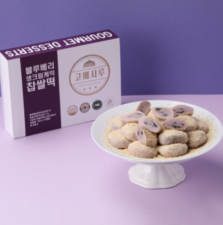 [MILLS EXPRESS] Gourmet Blueberries & Cream Rice Cake 600g (15 cakes)