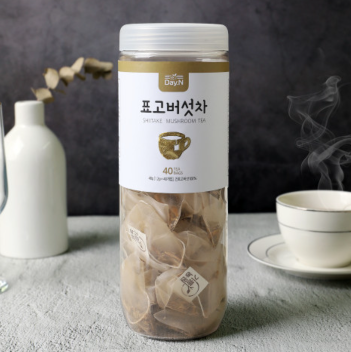 DAY.N Shiitake Mushroom Tea Bags (1.2g x 40 Tea Bags)