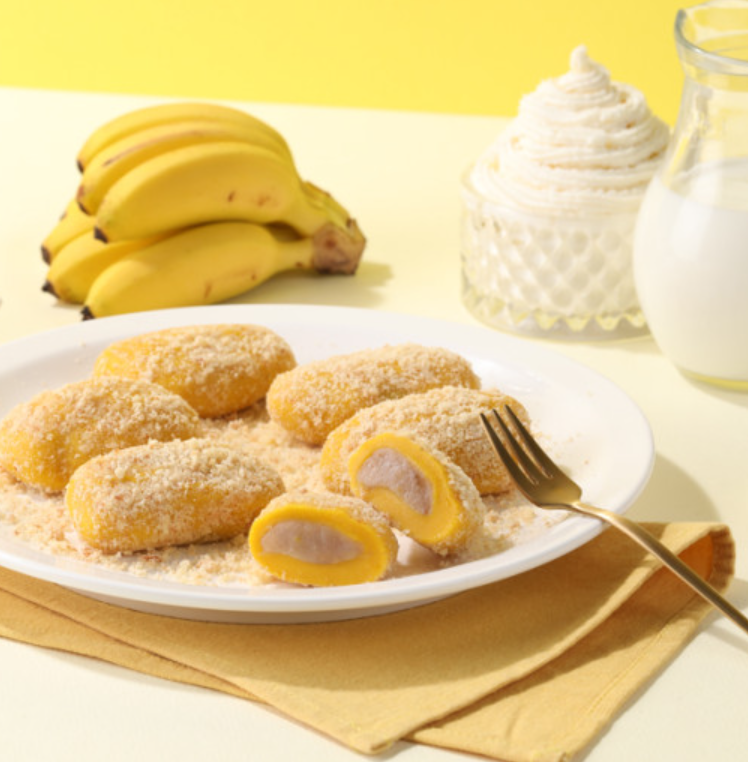 [MILLS EXPRESS] Gourmet Real Banana Rice Cake (Injeolmi) 640g (16 cakes)