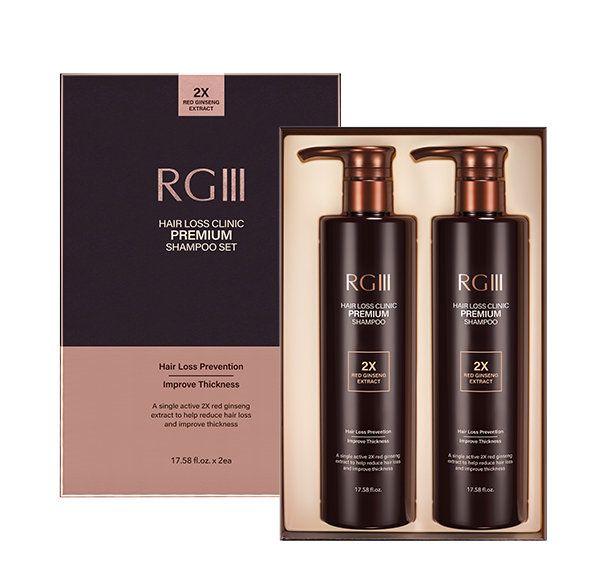 RGIII Premium Shampoo Set 2 Piece (Hair Loss + Red Ginseng)