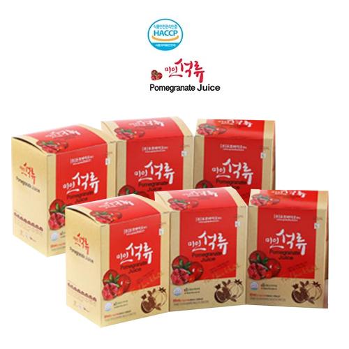SeoulMills pomegranate health drink in packs. 