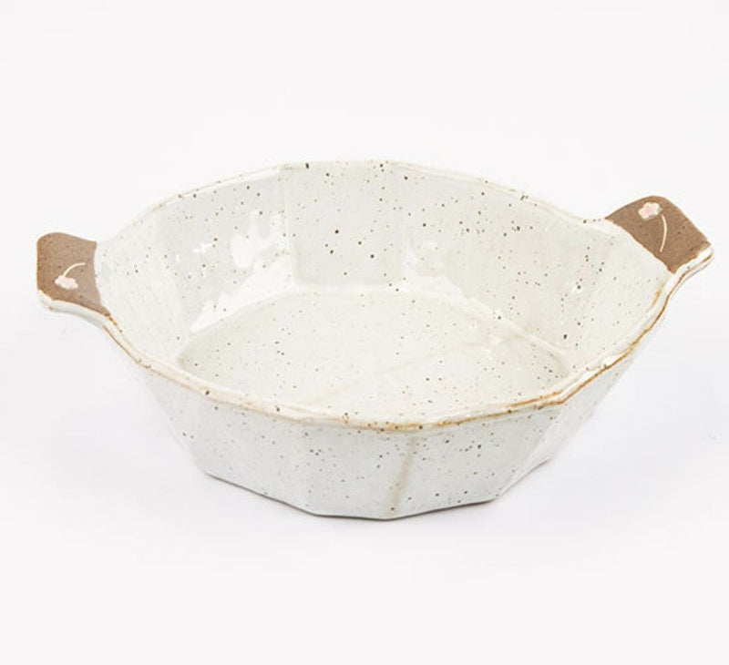Dangozai Premium 15-Angle Earthenware Plate