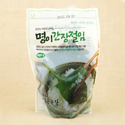 Soy Sauce Pickled Alpine Leek Leaves (Myung-yi Namul) 400g
