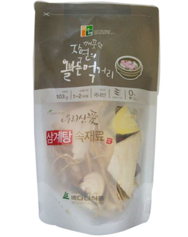 Gangwondo Korean Chicken Stew (Samgyetang) Ingredients 103g