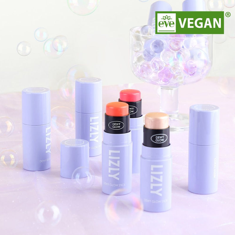 LIZLY Vegan Dewy Glow Stick - Glow Cheek and Highlighter (3 Color Options Available)