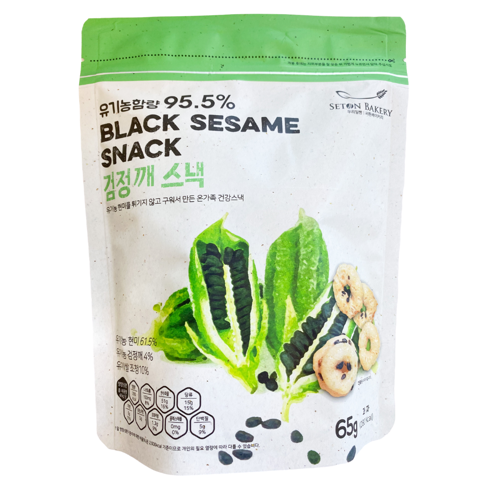 Seton Bakery Organic Black Sesame Snack 65g