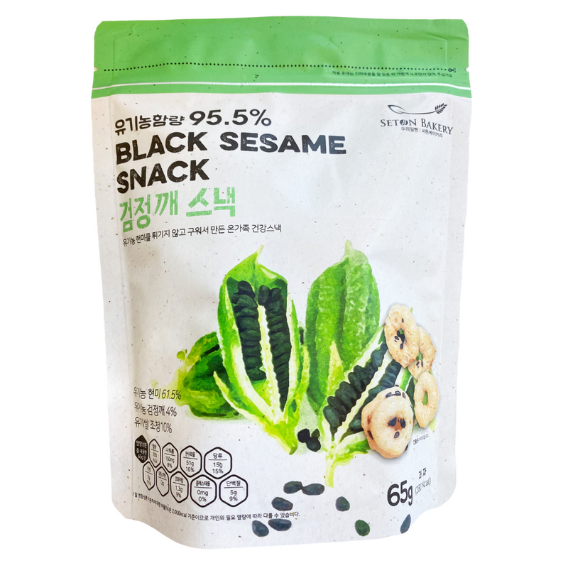 Seton Bakery Organic Black Sesame Snack 65g