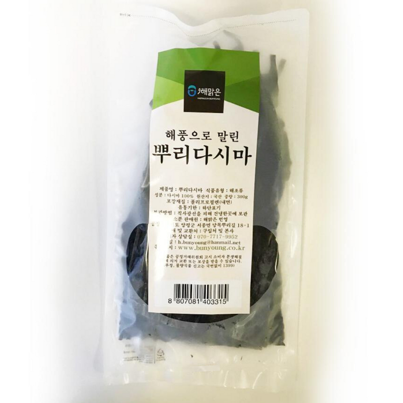Haemalgeun Bunyoung Dried Kelp Roots 300g