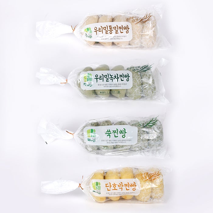[MILLS EXPRESS] WOORIMIL Fluffy Steamed Buns (Jjin Ppang) - 4 Flavors (5 of each)