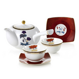 [HANKOOK CHINAWARE] Cho Choong Do 6 Piece Tea Set with Tea Pot