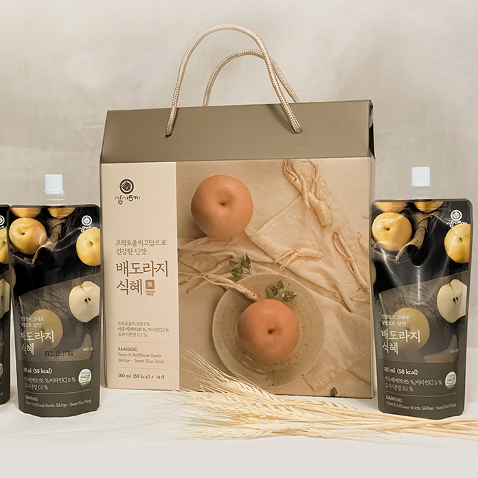 SAMSIOKI Pear & Bellflower Root Sikhye (Sweet Rice Drink) 180ml x 14 Packs (LIMIT 2 PER ORDER)