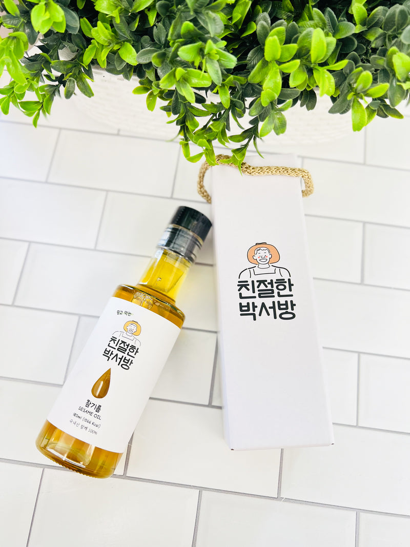 100% Korean Sesame Oil (Low Temperature Roasted) 180ml