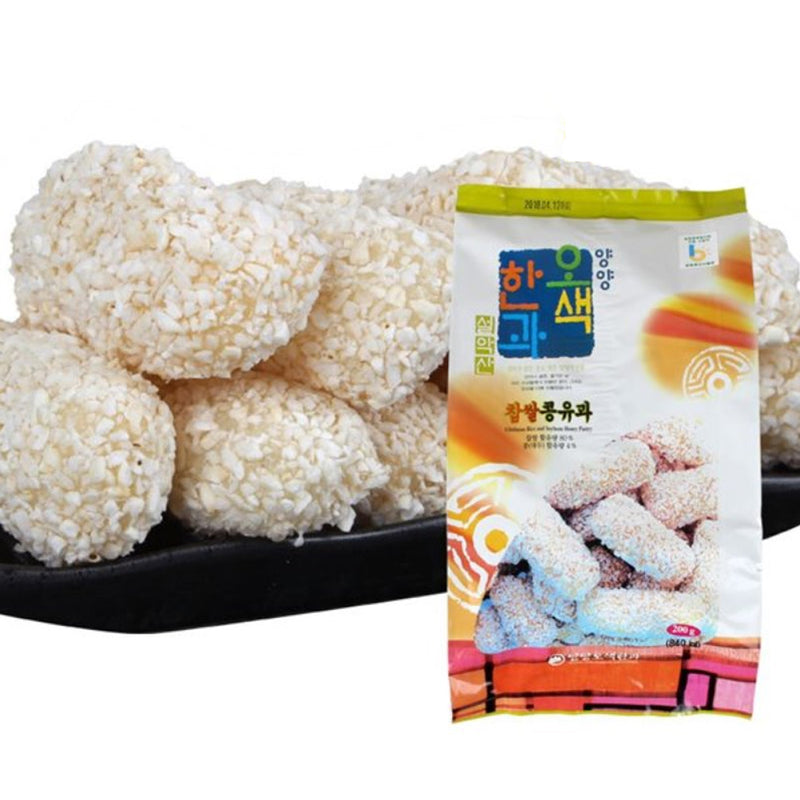 Gangwondo Soybean Sweet Rice Snack (Yugwa) 200g x 4 bags