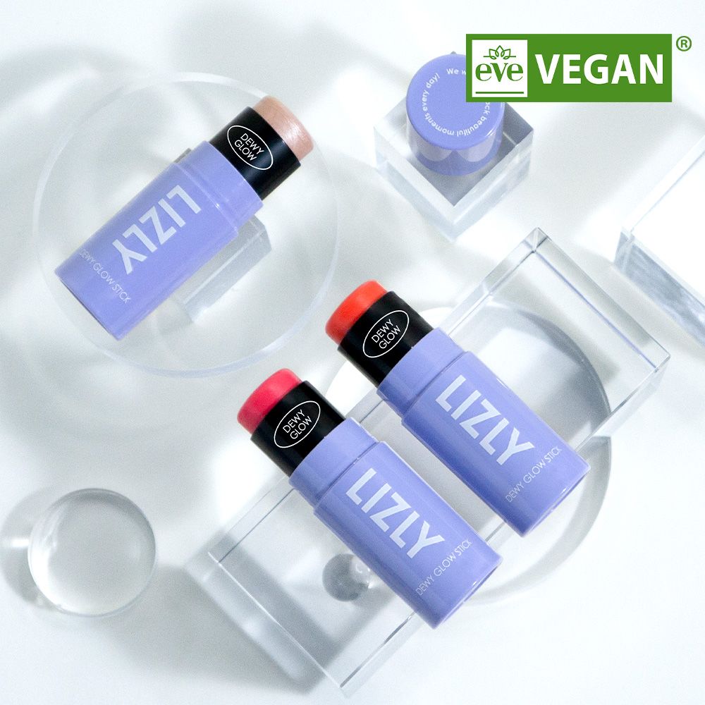 LIZLY Vegan Dewy Glow Stick - Glow Cheek and Highlighter (3 Color Options Available)