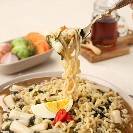 Seaweedwitch Topokki (Soy Sauce Base) with Ramen (Rappoki) (EXP. 3/13/2022)