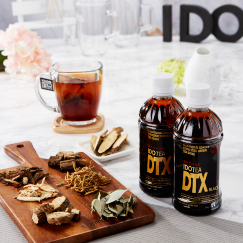DTX BLACK Korean Fermented Herbal Tea Drink - Eastern Detox (500ml)