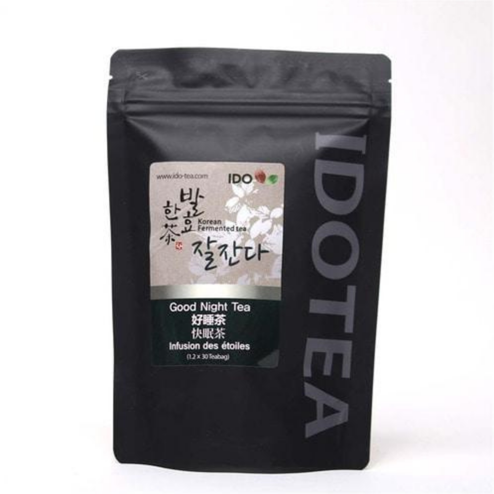 IDO Tea Fermented Herbal Tea - Good Night Tea for Sleep (1.2g x 30 teabags)