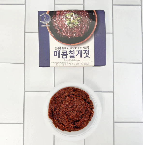 [MILLS EXPRESS] SULRAEDAM Spicy Seasoned Salted Crab (80g x 5EA) 1 Box