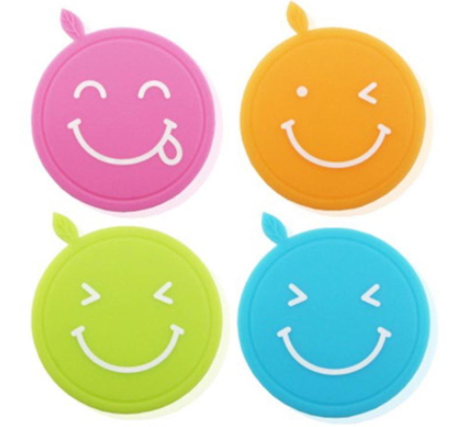 Moracc Silicone Smile Coasters (Available in Pink/Orange/Green/Blue)