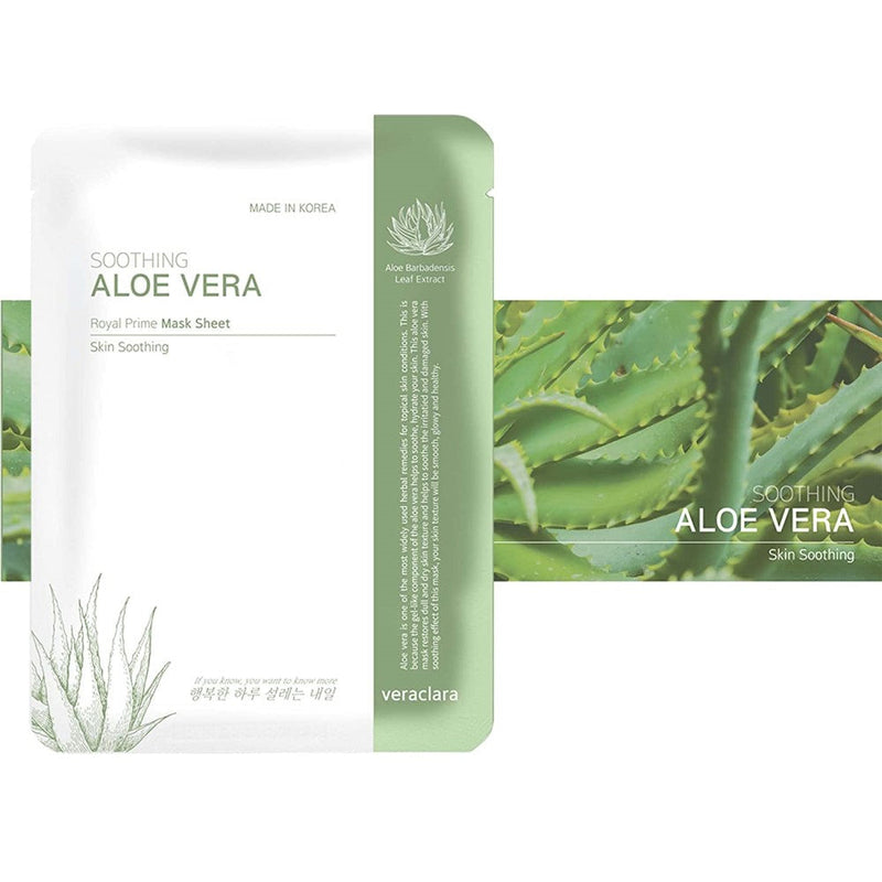 VERACLALA Royal Prime Mash Sheet Mask Pack – Aloe Vera 23ml X 10EA