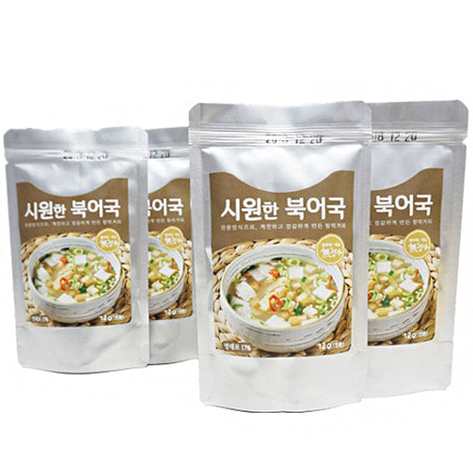 Alcheon Farm Dried Pollock Soup Base 12g x 4 Bags per Order