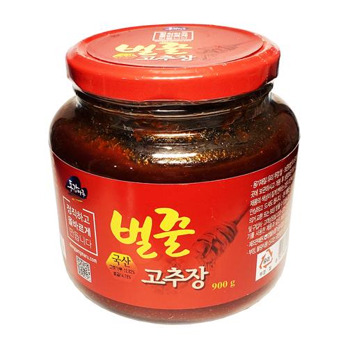 Seoul Mills presents Donggang Maru Honey Gochujang (Red Pepper) Sauce 900g.