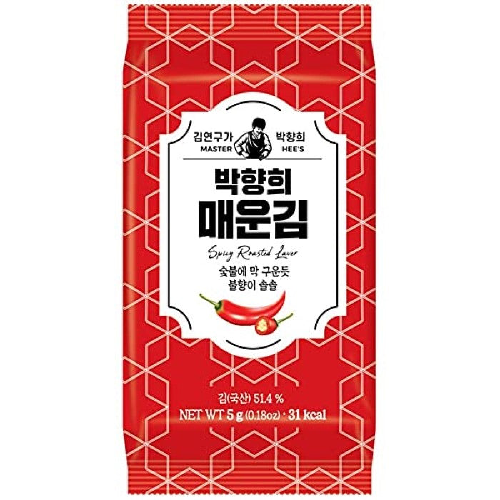 MASTER HEE's Korean Traditional Roasted Seaweed Snack 3 Individual Packs (3 Flavor Options)